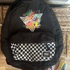 Vans x SpongeBob SquarePants Realm Black Backpack Off The Wall Bikini Bottom